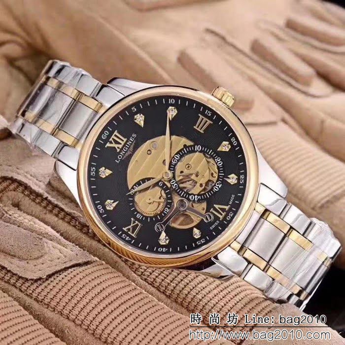 LONGINES浪琴 名匠系列 獨特四針分離精品男士腕表 WSS1188